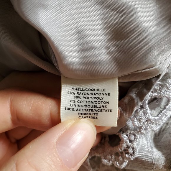 Anthropologie Moulinette Soeurs One Shoulder Silver Brocade Dress 2 - Picture 16 of 16